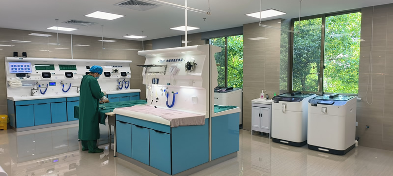 南通瑞慈医院有限公司内镜清洗工作站_全自动内镜清洗消毒机_内窥镜储存柜安装调试完结_泰必威备用网医用内镜清洗设备厂家